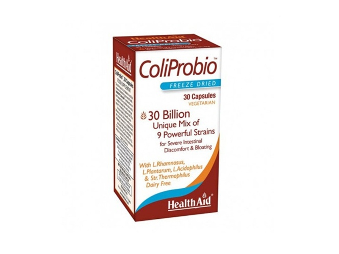 Complemento Alimentar HEALTH AID Coliprobio (30 cápsulas)