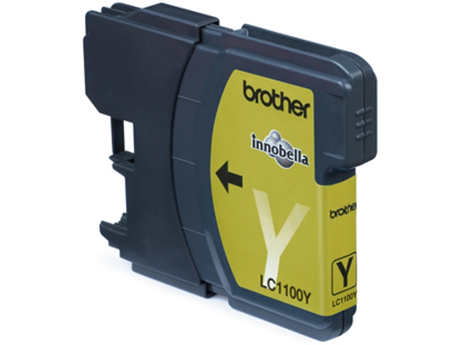 Cartucho de tinta Original BROTHER LC1100YBP Amarillo 325 páginas