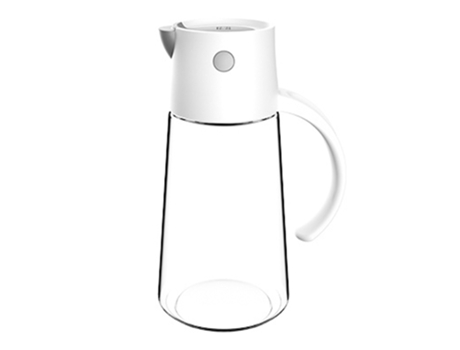 Botella dispensadora de aceite de oliva con tapa automática contenedor de condimentos con tapa y tapón automáticos (550ML) ZMDECQNA