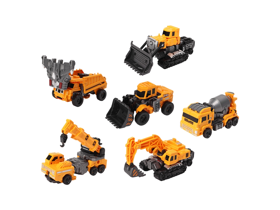 Robot Transformable 6 En 1, Coche Deformable Para Niños, Regalo, Juguete De Robot Y Coche