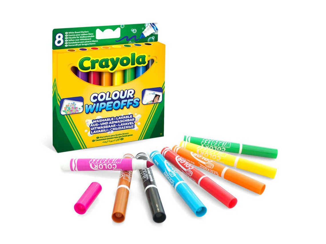 Crayola Marcadores Laváveis Quadro Branco 8 Unidades
