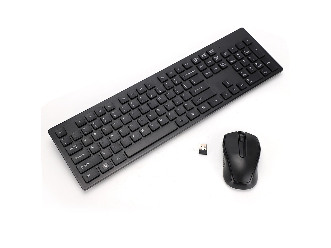 Baoj-2026novoconjunto De Teclado E Mouse Sem Fio Com Receptor Nano 2.4ghz