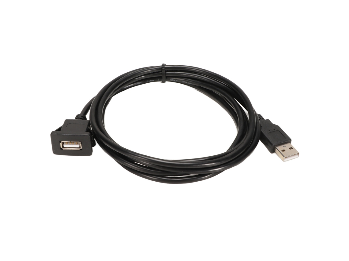 Cable De Extensión Usb 2.0 Para Automóvil, Instalación Integrada, Cable De Extensión De Pvc Impermeable Para Tablero De Instrumentos Del Automóvil