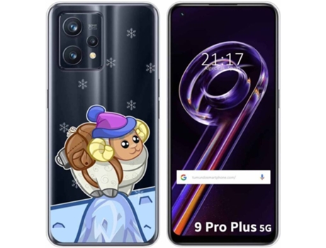Carcasa para Realme 9 Pro Plus 5G TUMUNDOSMARTPHONE Dibujos Transparente Cabra Multicolor