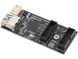 Adaptador Divisor Usb 3.2 Gen1 De 19 Pines A Tarjeta De Expansión Doble