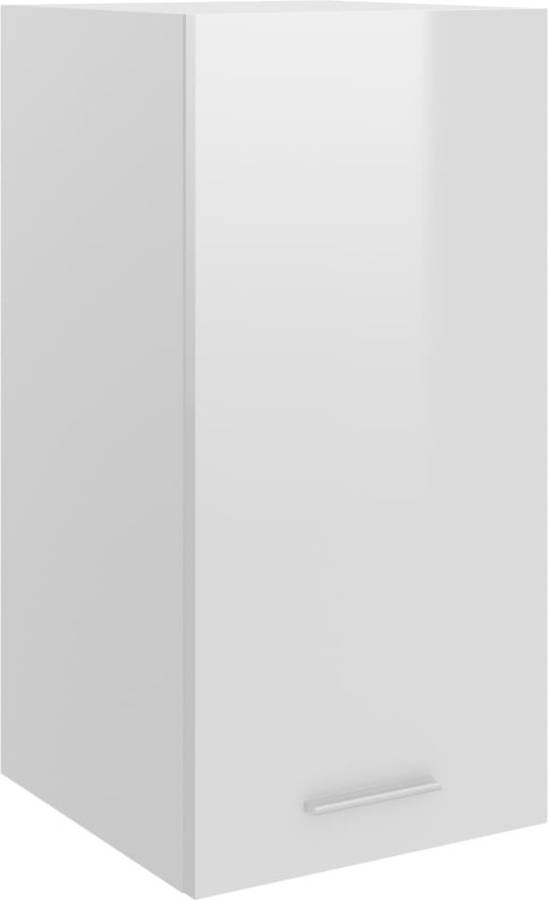 Armario Colgante De cocina vidaxl aglomerado blanco brillo 295x31x60 cm pared hanging cabinet 801249 29.5 31 60