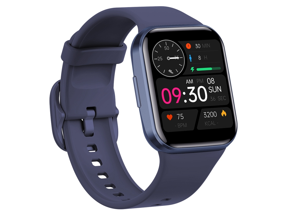 Reloj Inteligente Bluetooth 1.6 Tft 2.5D Pantalla Táctil Temperatura Frecuencia Cardíaca Presión Arterial Bt 5.0 - Azul NICECEE