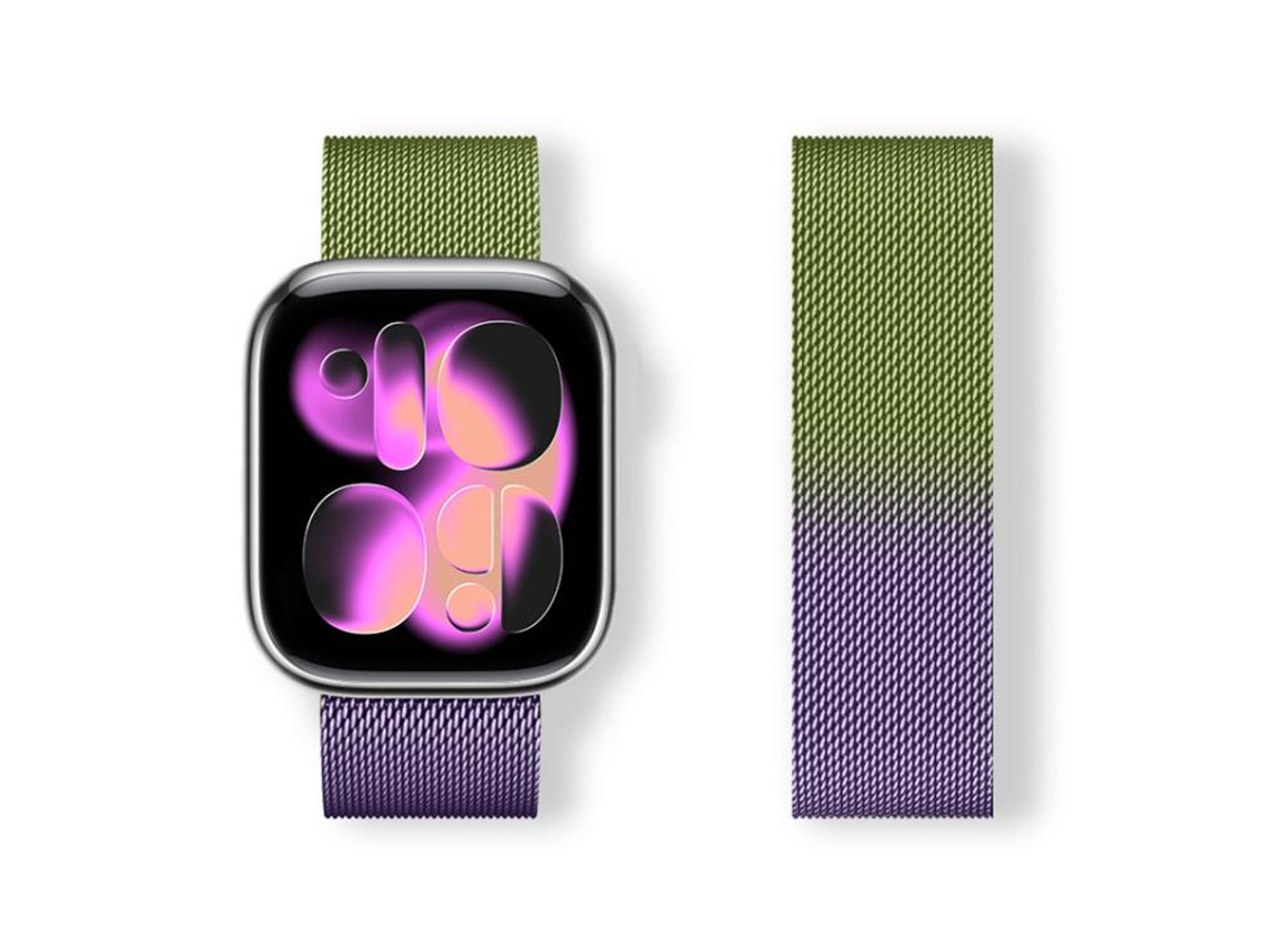Pulsera magnética milanesa FWINL para Apple Watch de 42/41/40/38 mm, acero inoxidable
