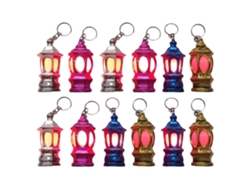 40 Llaveros Musulmanes Con Forma De Farolillo Para Ramadán Con Luces Led