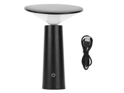 2026-lámpara De Mesa Led Recargable Con Control Táctil, Ajustable, Protección Ocular Y Batería, Negra