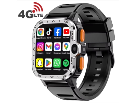 Smartwatch S9 Gps Prata Preta216G