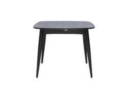 Mesa de comedor extensible negra L90-130 cm NORDECO MILIBOO