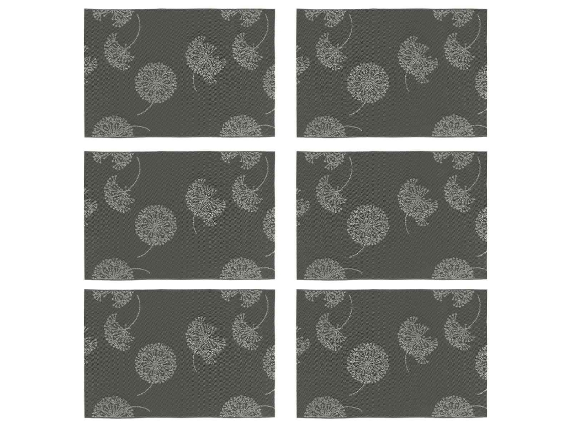 Set de 6 alfombras minimalistas impermeables y antideslizantes, fáciles de limpiar. TRUYUETY