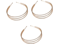 Conjunto De 3 Diademas De Diamantes Modernas Para Mujer, Accesorio Para Bodas, Fiestas E Iglesias.