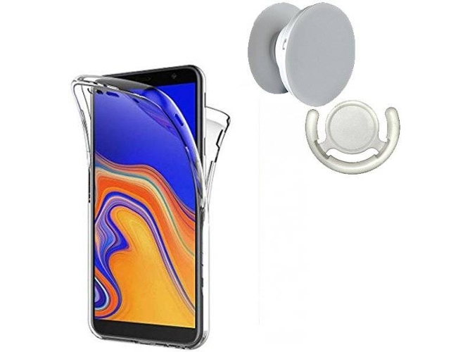 Kit Carcasa, PopSocket y Soporte PopSocket Samsung Galaxy A5 2018 360º Transparente