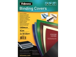 Cubiertas para Encuadernación FELLOWES A4 Papel Negro (100 un)