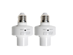 2026-2 Pack Adaptador De Bombilla Inteligente Wifi E27 Control Por App Y Voz Con Temporizador Y Grupo Para Hogar Inteligente