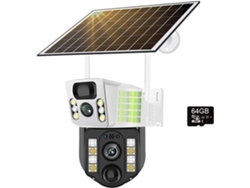 Cámara De Videovigilancia Ip Con Energía Solar, Cámara De Vigilancia Wifi/4g, Monitor De Batería.