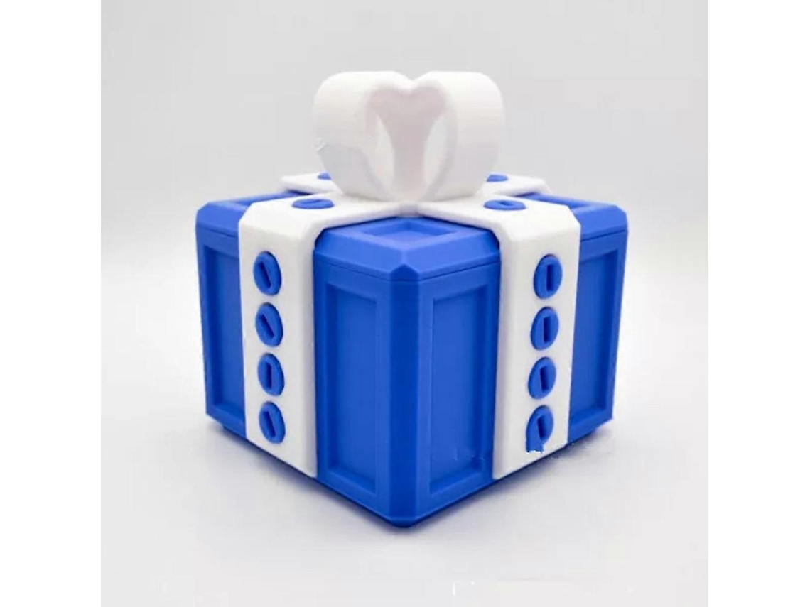 Caja de regalo 3D con tornillos, caja de regalo con almacenamiento giratorio Rosewell
