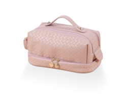 Bolsa de maquillaje de gran capacidad para mujer, piel sintética, resistente al agua NEVEANCE