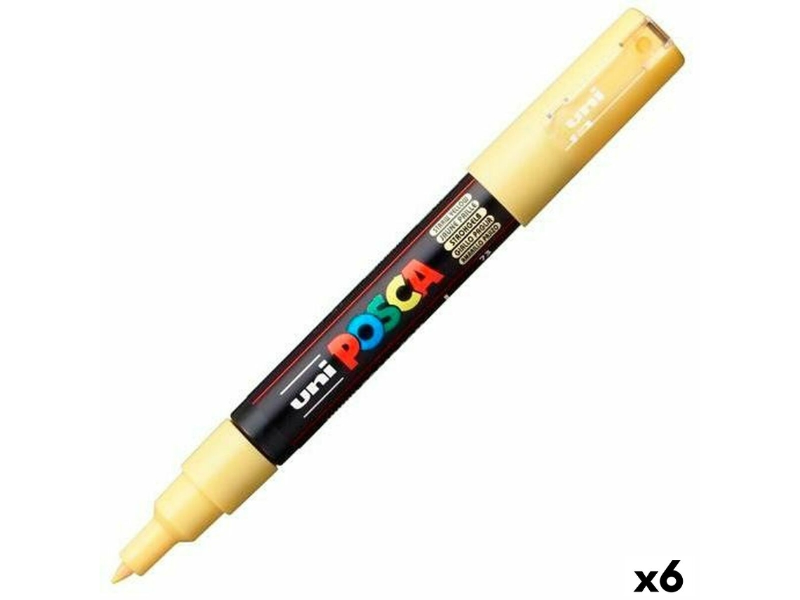 Rotuladoras POSCA Pc-1M Amarillo 6 Unidades