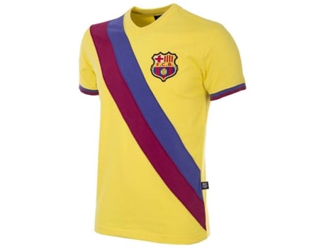 Camiseta de Hombre para Fútbol COPA FOOTBALL Barcelone Amarillo (2XL)