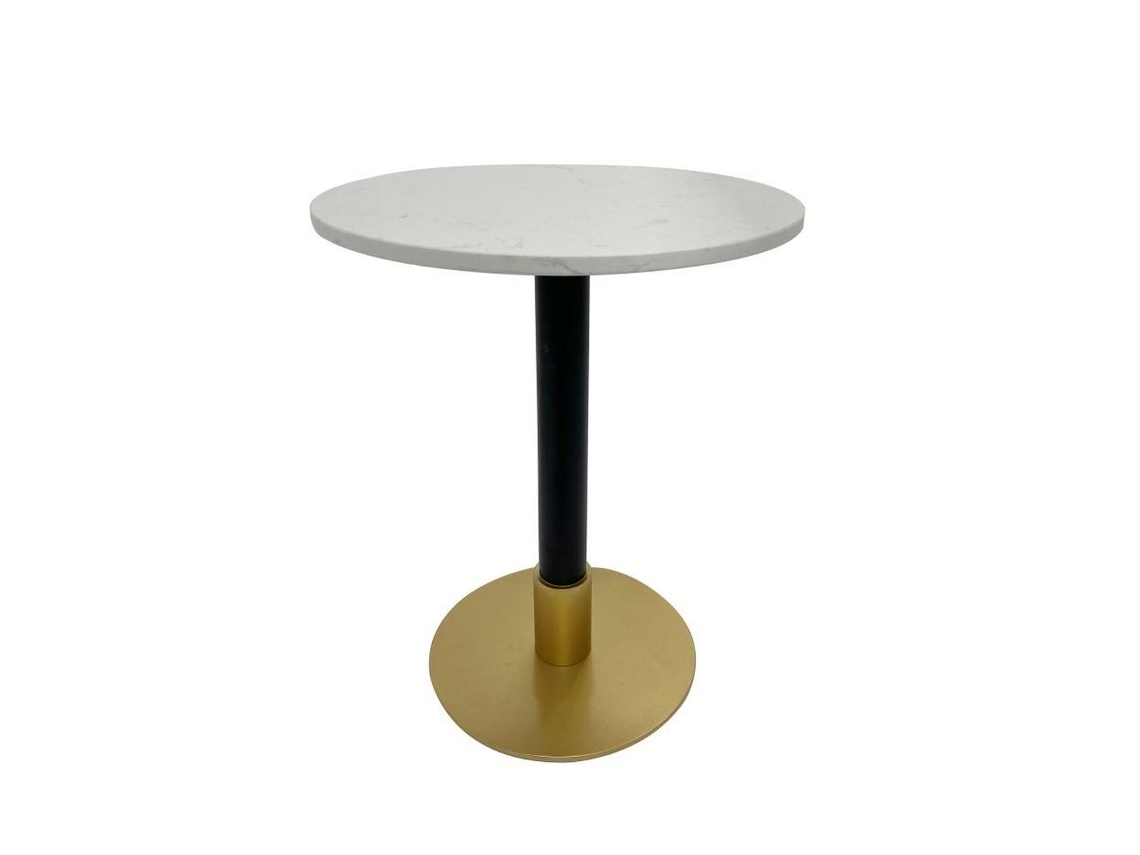 Mueble de Apoyo DKD HOME DECOR Metal Blanco Mármol 50 x 50 x 61 cm
