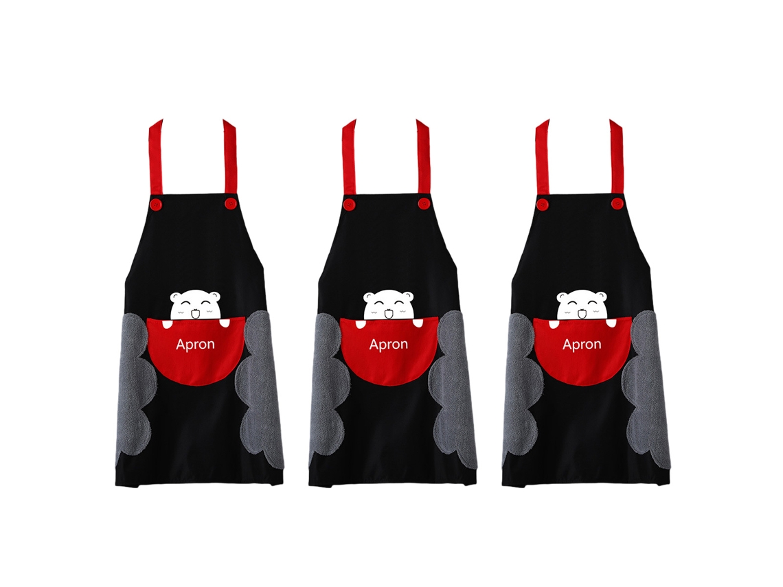 Delantales Impermeables En Pvc 3 Piezas Moda Unisex Delantal Sin Mangas Antiensuciamiento Para Cocina