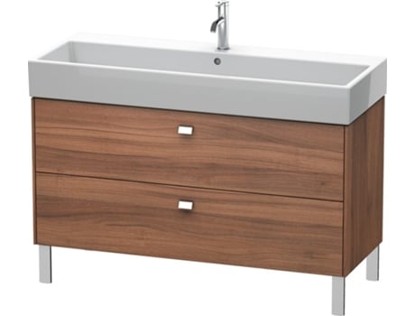 Mueble de aseo DURAVIT Brioso de 118,4 x 45,9 cm 2 extraíbles con sifón y delantal para lavabo Vero Air 235012
