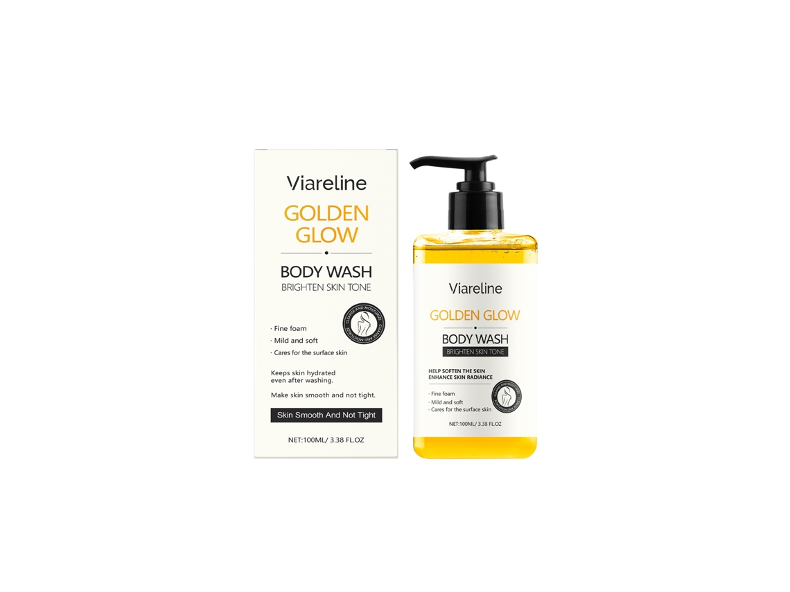 Gel de ducha hidratante suave con glicerina Gold, limpiador refrescante para una piel suave y nutrida.