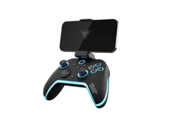 Aurora Plus Mando Inalámbrico Negro con Soporte para Teléfono para Ps3 Pc Android e Ios DRAGONSHOCK