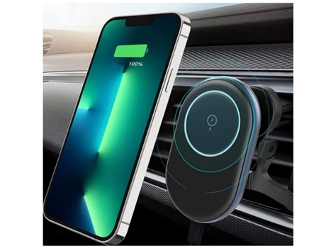 Cargador Ventilação Carro Sem Rotação para iPhone 13 Pro Max/13 YIZHOOD Negro