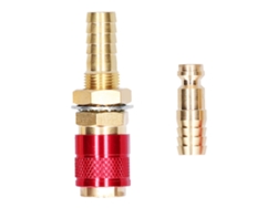 Conector Rápido De Latón Para Manguera De Antorcha De Soldadura Tig, Accesorio Para Equipo, M10 Rojo