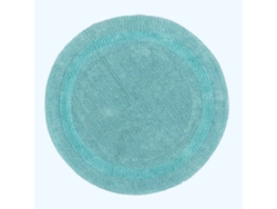 Homescapes Luxury Reversible Round Bath Mat - Aqua