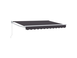 Vidaxl Toldo Retráctil Manual Antracita 2,5 X 2 M