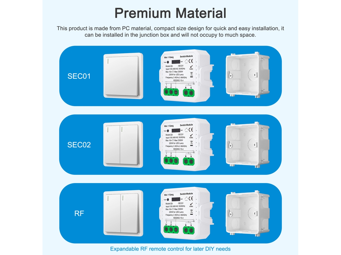 Módulo De Interruptor Inteligente Zigbee Tuya, Control Remoto Por App, Compatible Con Alexa, 1 Gang, Requiere Gateway