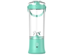 Licuadora portátil recargable Digitallab, fabricada con materiales saludables, 500 ml (azul menta)