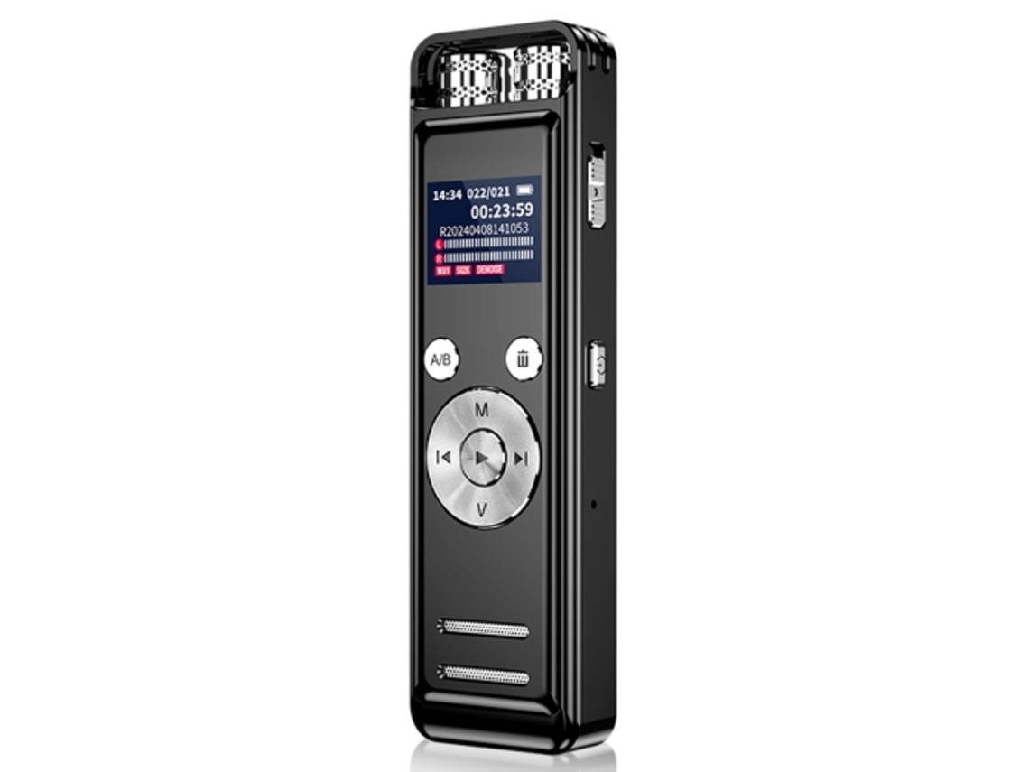 Grabadora de voz digital Yuysan ZD43B, omnidireccional, con micrófono dual y reducción de ruido inteligente, 64 GB de memoria
