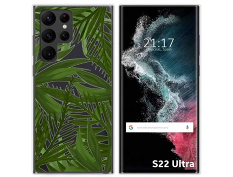 Carcasa Samsung Galaxy S22 Ultra 5G TUMUNDOSMARTPHONE Dibujos Transparente Jungla Multicolor