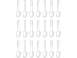 500 Cucharas Plásticas Desechables Transparentes Para Helado, Pudin, Jalea Y Postres Mini 7,5 Cm