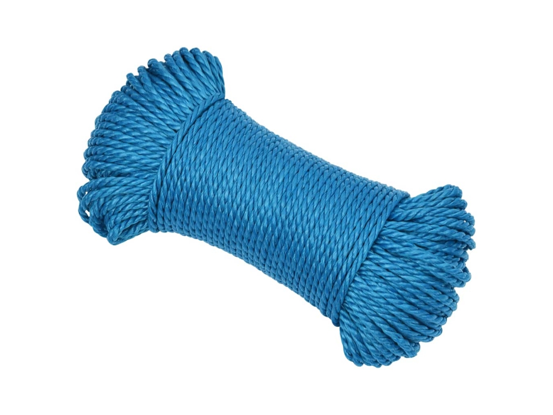 Cuerda De Trabajo Polipropileno Azul 8 Mm 250 M