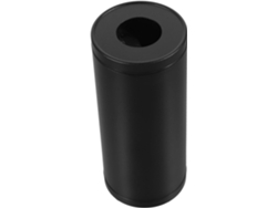 Caja De Pañuelos Multifuncional De Aluminio Para Coche, Cilíndrica, Dispensador De Papel Redondo, Color Negro.