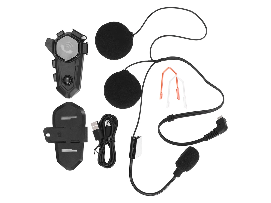 Intercomunicador Inalámbrico Bluetooth Para Casco De Motocicleta Con Cancelación De Ruido Dsp Ip67