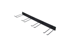 Soporte Para Herramientas, Montaje En Pared Con 4 Ganchos Dobles, Capacidad De 150 Kg, Negro