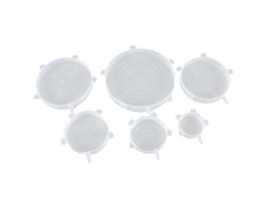 Tapas Elásticas De Silicona Reutilizables, Resistentes A Altas Temperaturas, Para Almacenar Alimentos.