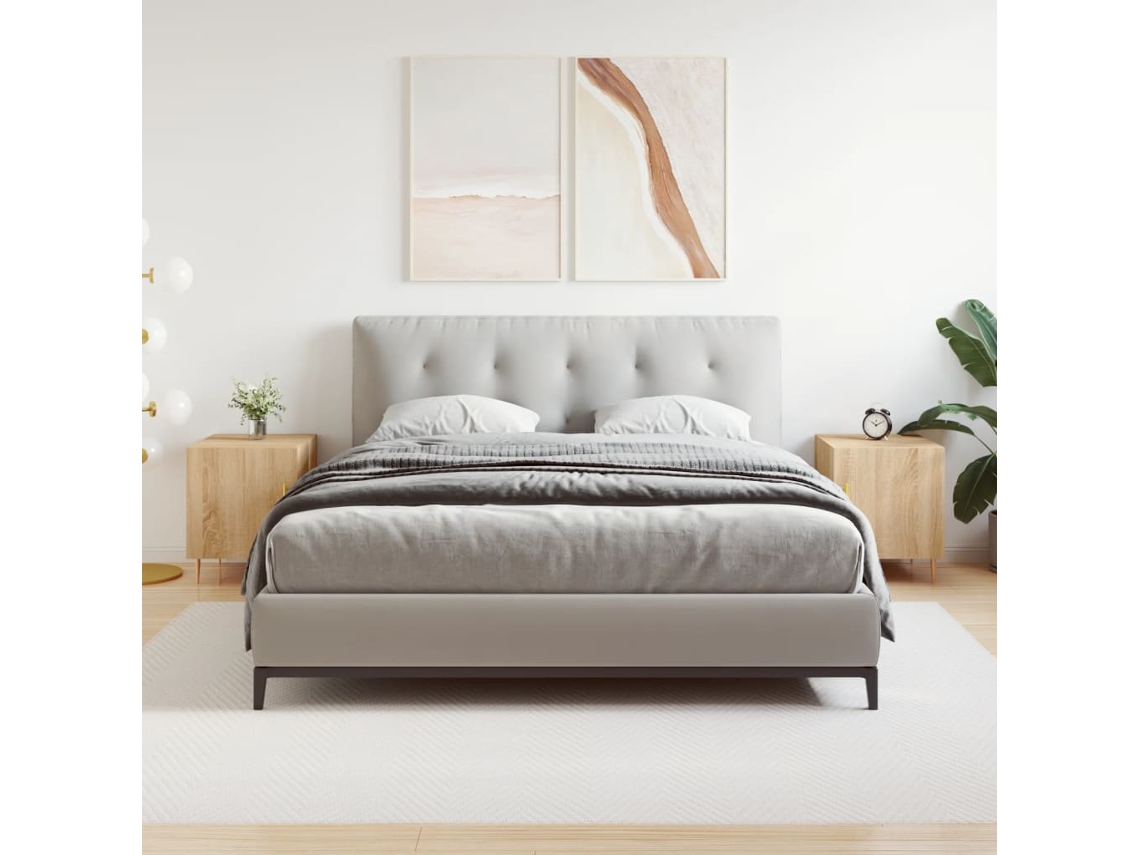 Mesitas de Noche 2Pzs 40X40X50Cm Deriv. Madera Roble Sonoma