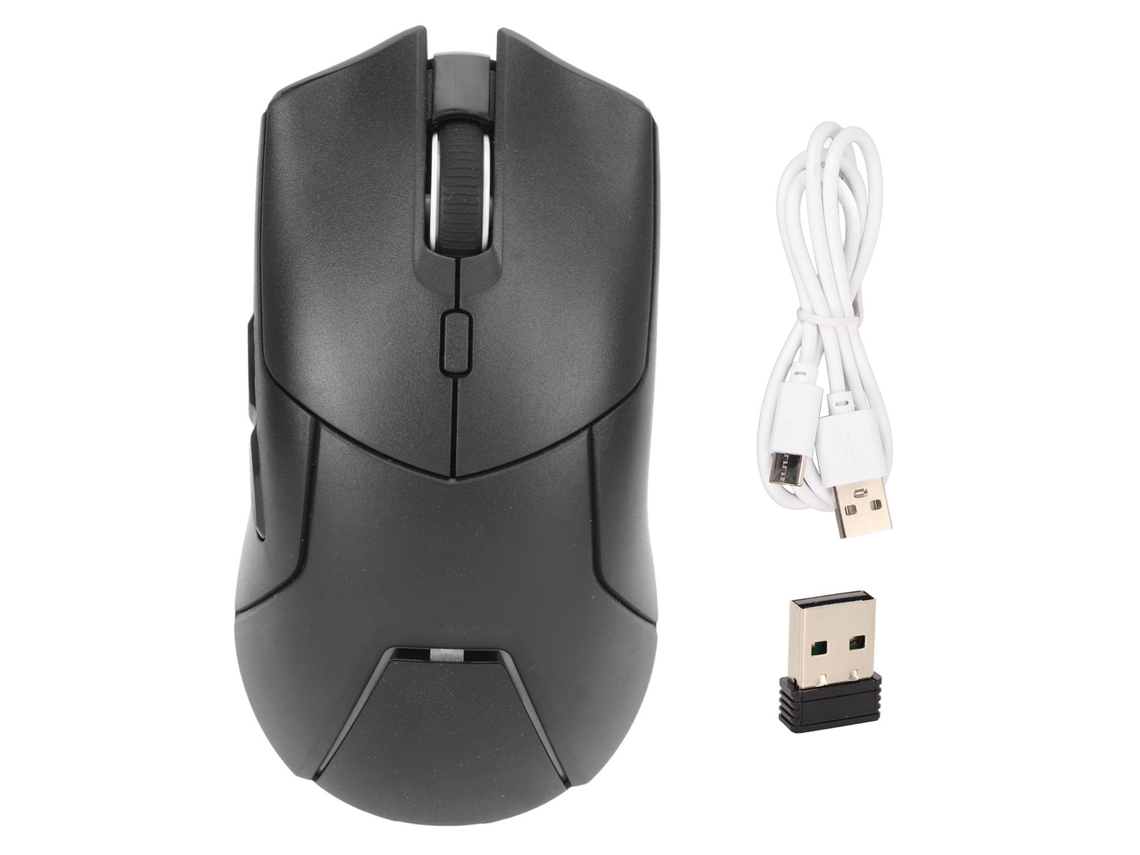 Ratón Inalámbrico Con Triple Modo, 1000-4000 Dpi, Clic Silencioso, Diseño Ergonómico, Ajuste De Volumen, Para Oficina, Hogar Y Viajes - Negro