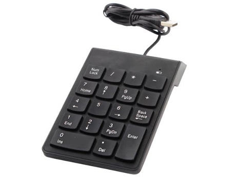Teclado Numérico Con Cable