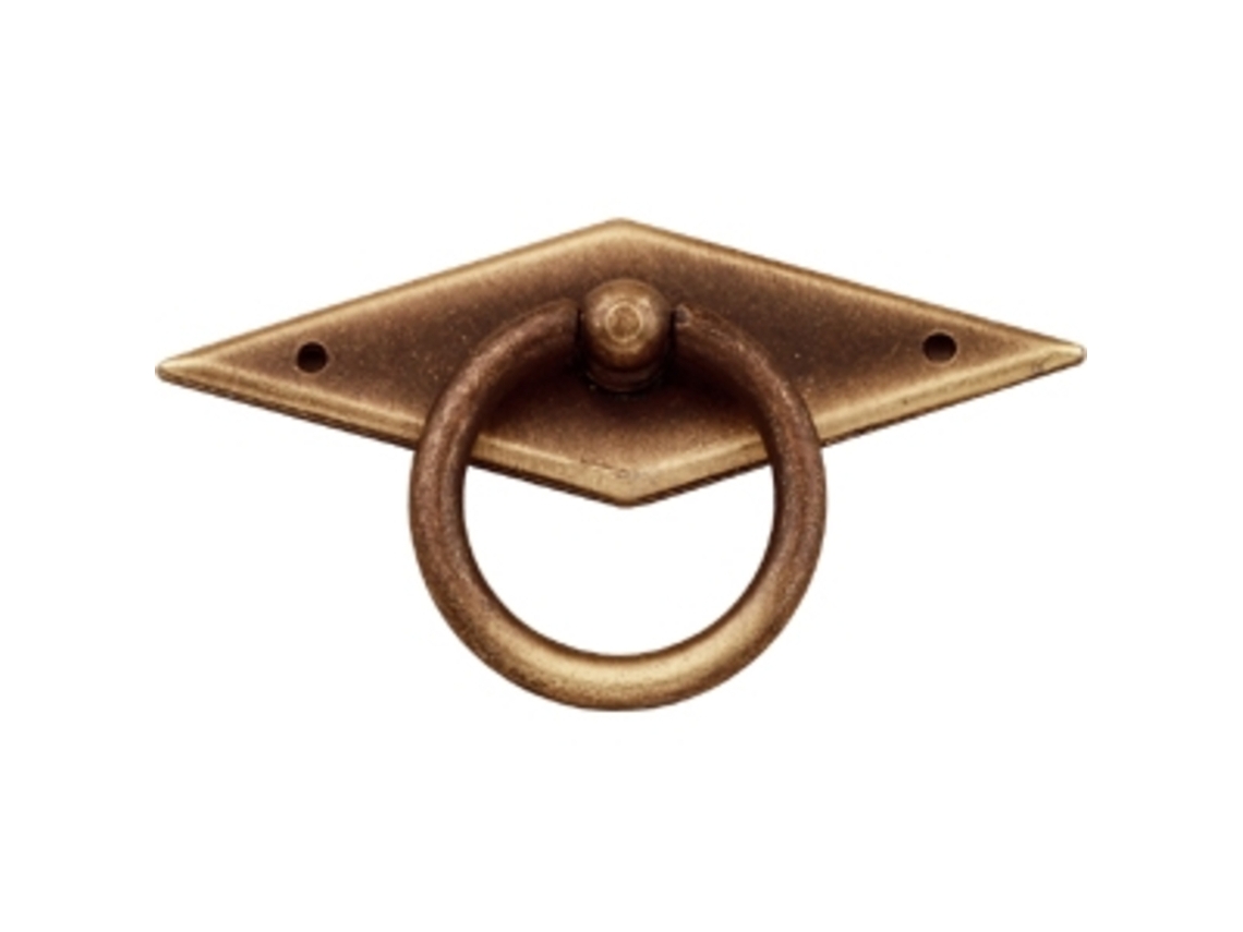 Pomo Para Muebles De Zamac Diámetro Del Anillo 89 Mm Bronce Mate Juego De 24 Piezas