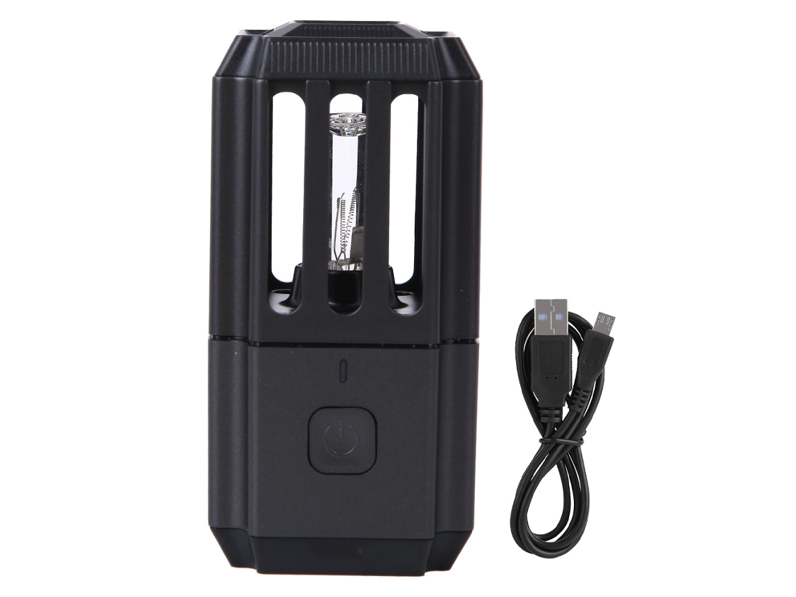 Herramienta De Luz Uv Portátil Recargable De 5 W Con Batería Integrada Y Cable Usb, Abs Negro